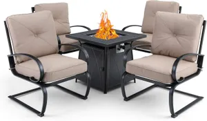 Gas Fire Pit Table Set